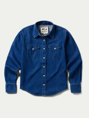 Women's Western Denim Pearl Snap