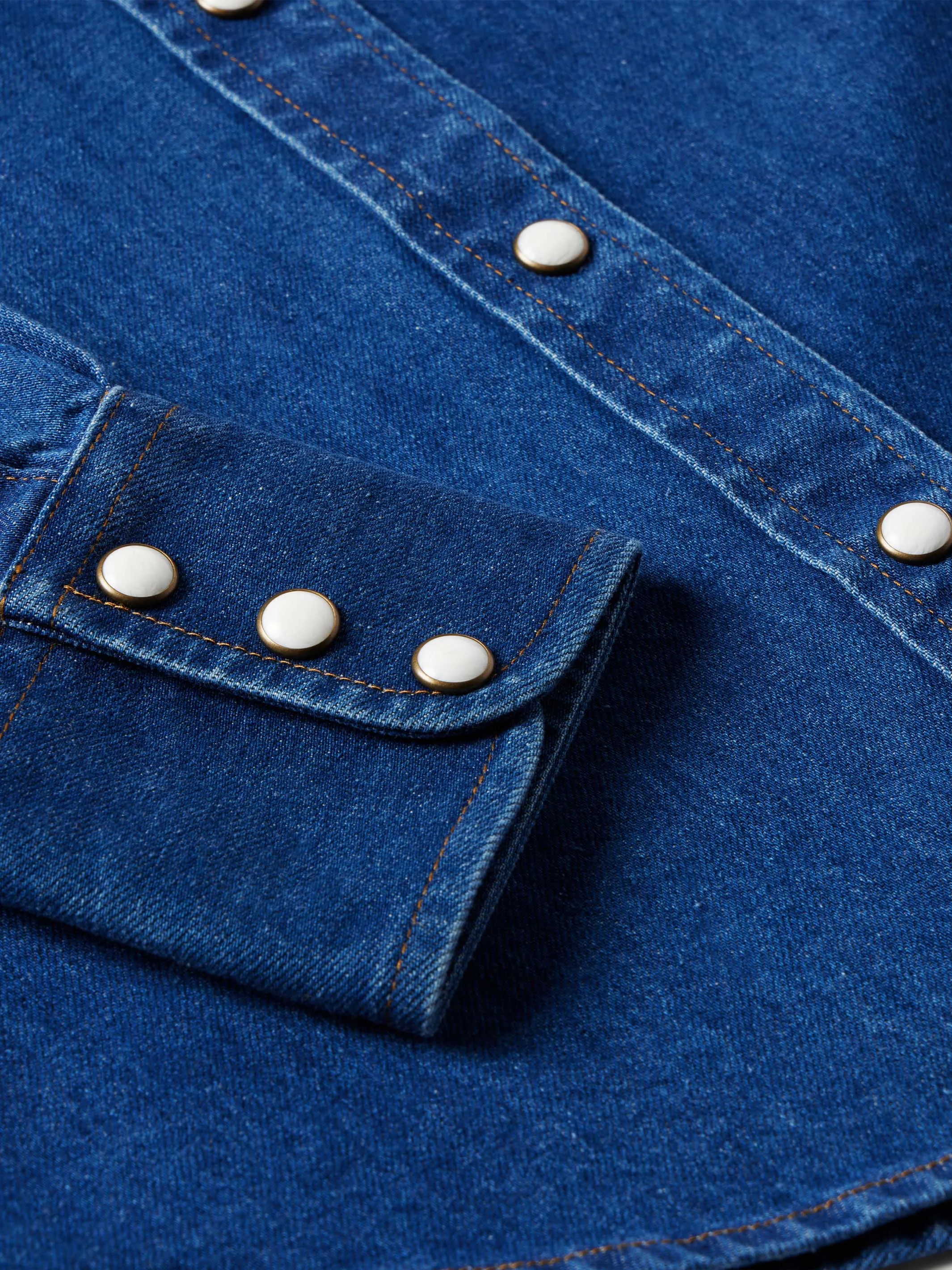 Women's Western Denim Pearl Snap
