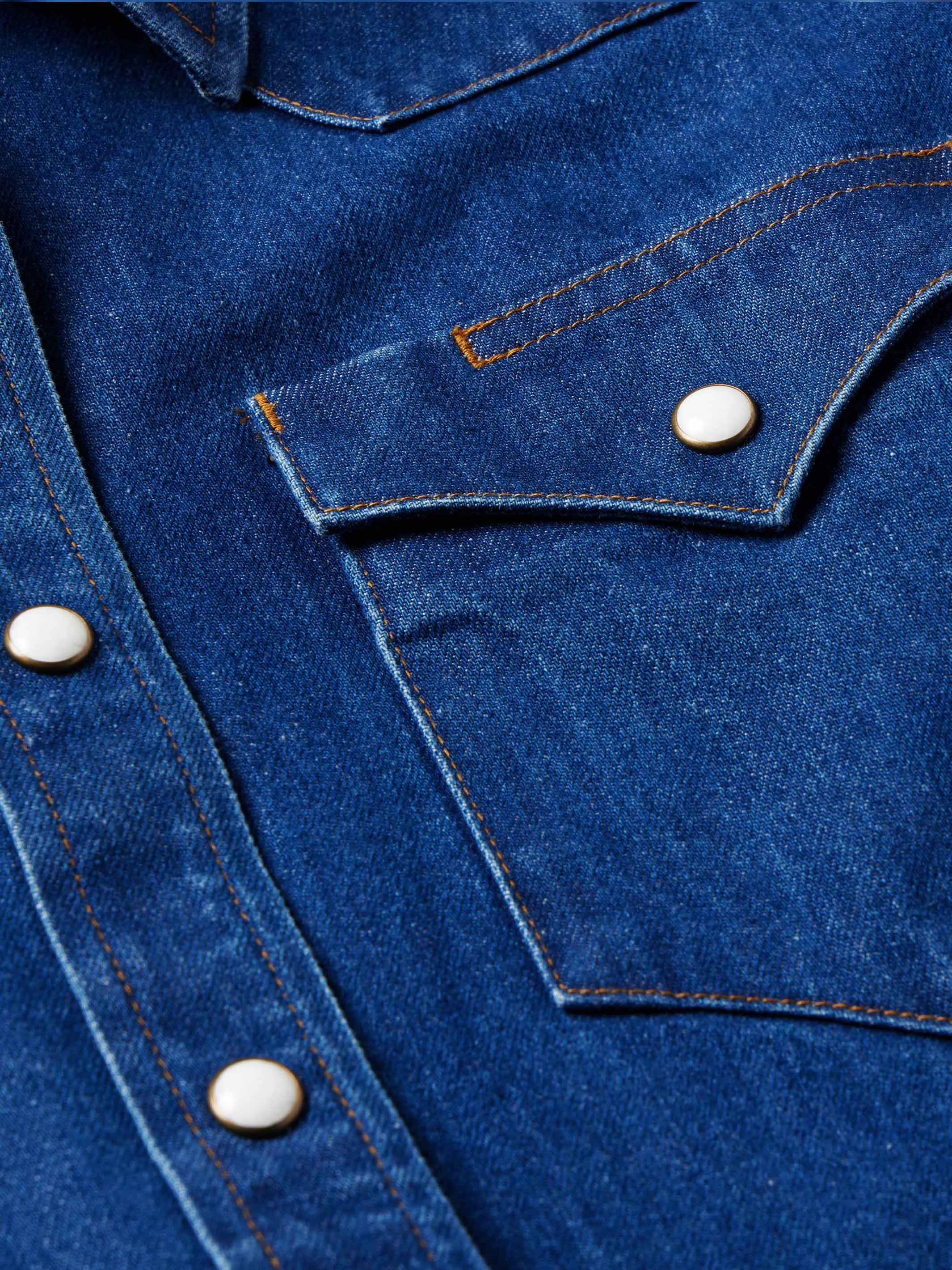 Women's Western Denim Pearl Snap