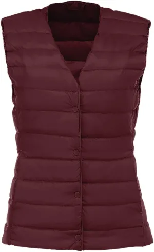 Womens Winter Vest Puffer Down Vests Warm Sleeveless Winter 2023 Lightweight Coat Button Down Jackets Outerwear Coats