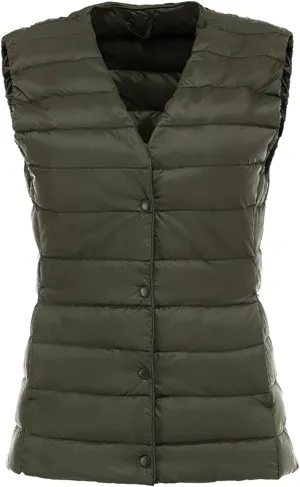 Womens Winter Vest Puffer Down Vests Warm Sleeveless Winter 2023 Lightweight Coat Button Down Jackets Outerwear Coats