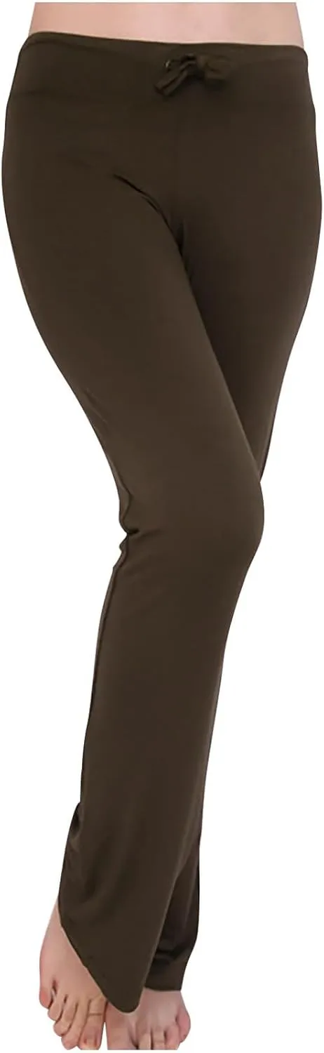 Womens Yoga Sweatpants Wide Leg High Waisted Lounge Pajamas Pants Comfy Workout Pants Loose Stretch Dress Work Pants
