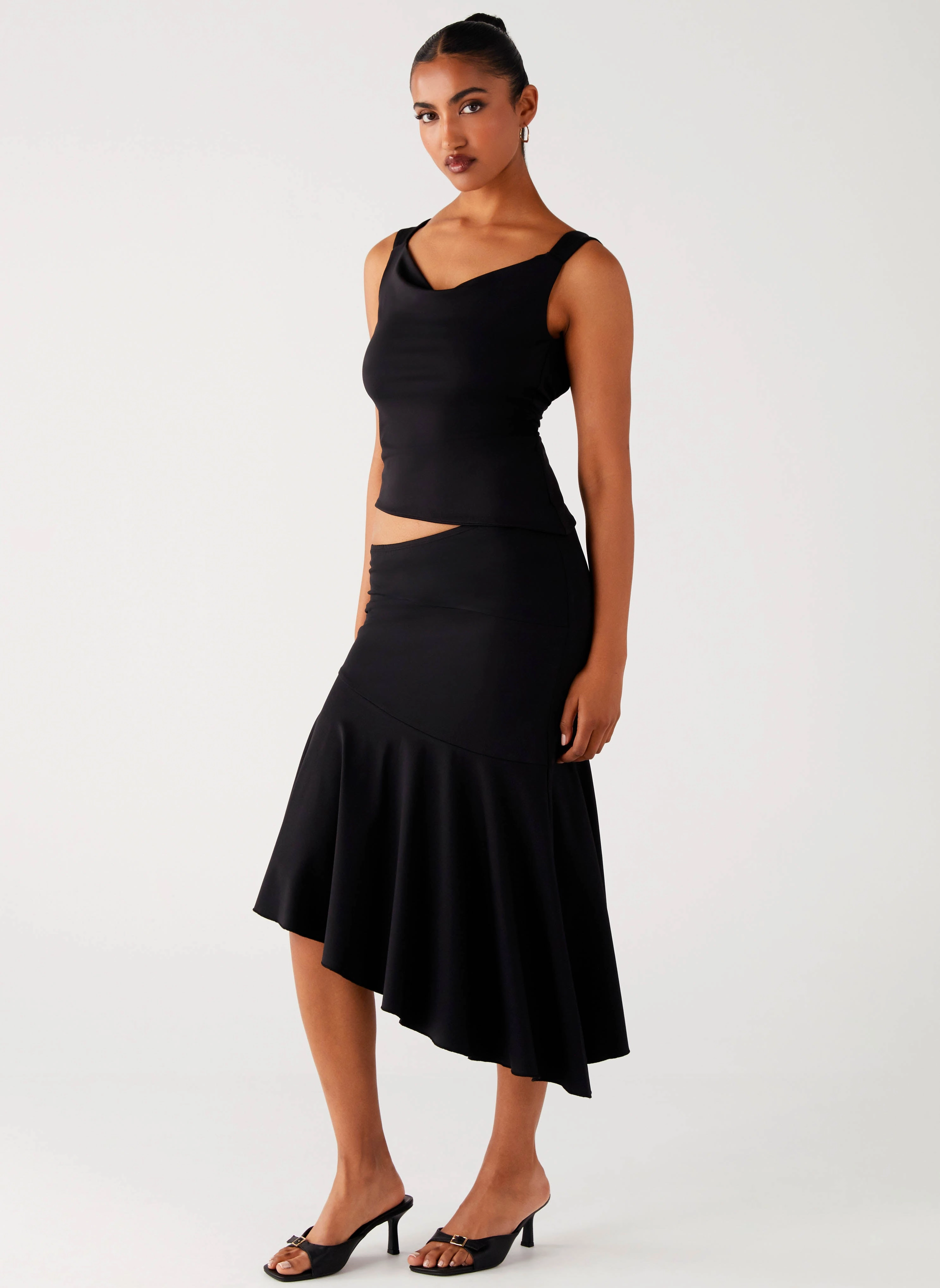 Air Comfort Wonderlust Midi Skirt - Black