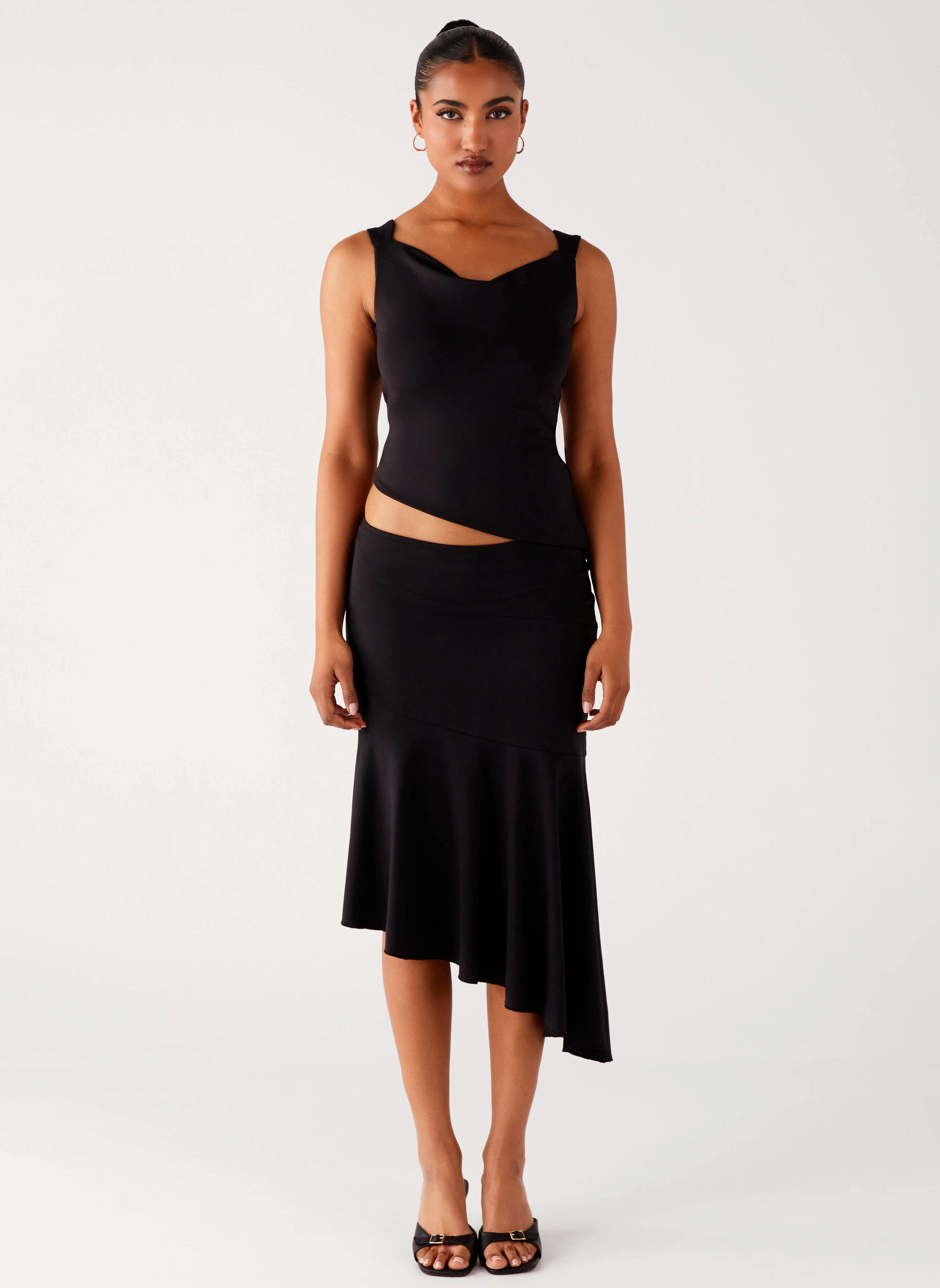 Light Shape Wonderlust Midi Skirt - Black