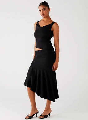 Air Comfort Wonderlust Midi Skirt - Black