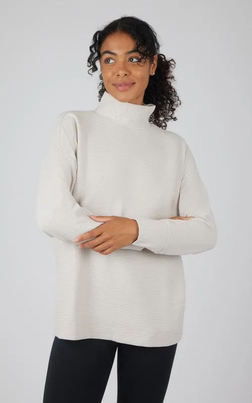Won't Stop Quilted Pullover - Cloud (final sale) LowProfileSeams AntiPilling Technology