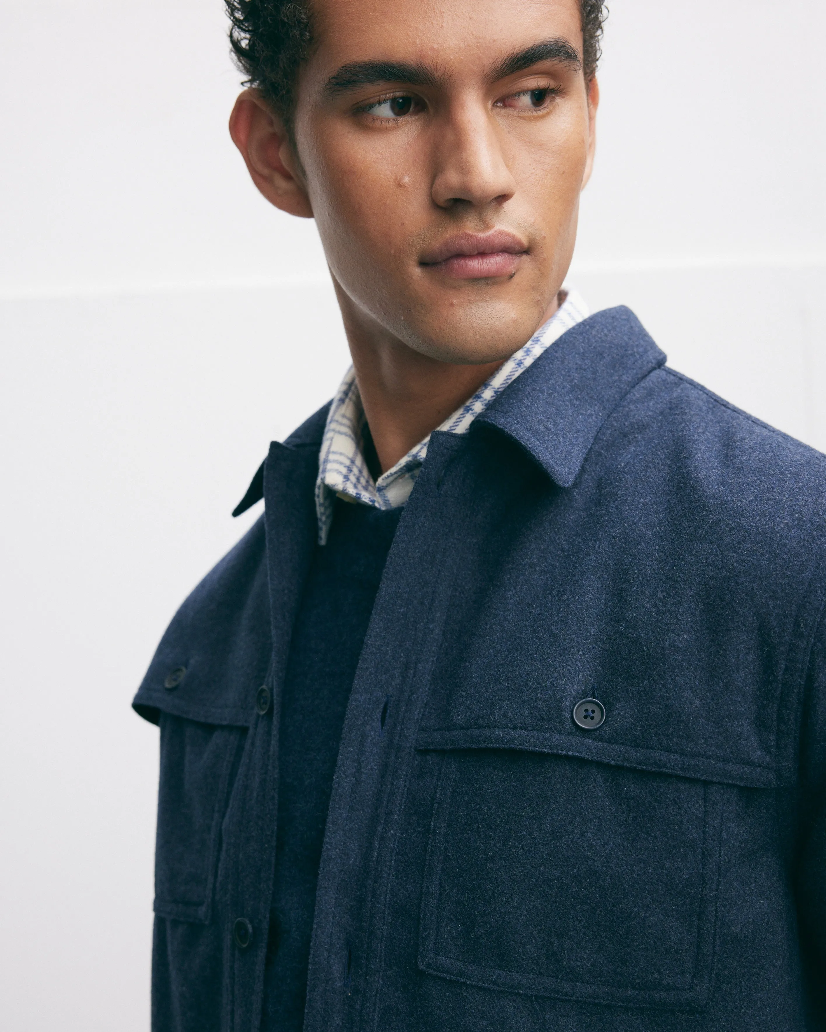 Wool Blend Overshirt