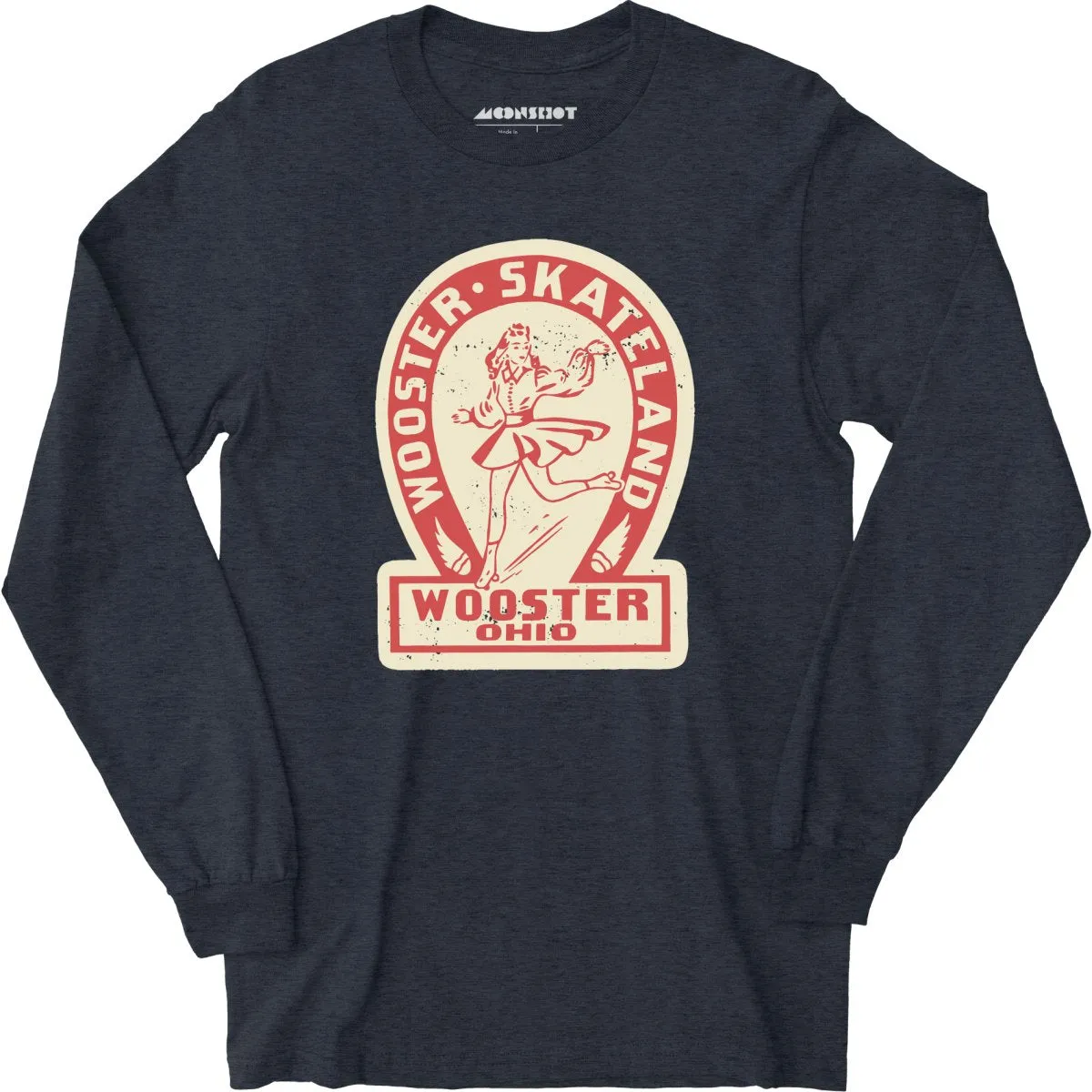 Wooster Skateland - Wooster, OH - Vintage Roller Rink - Long Sleeve T-Shirt