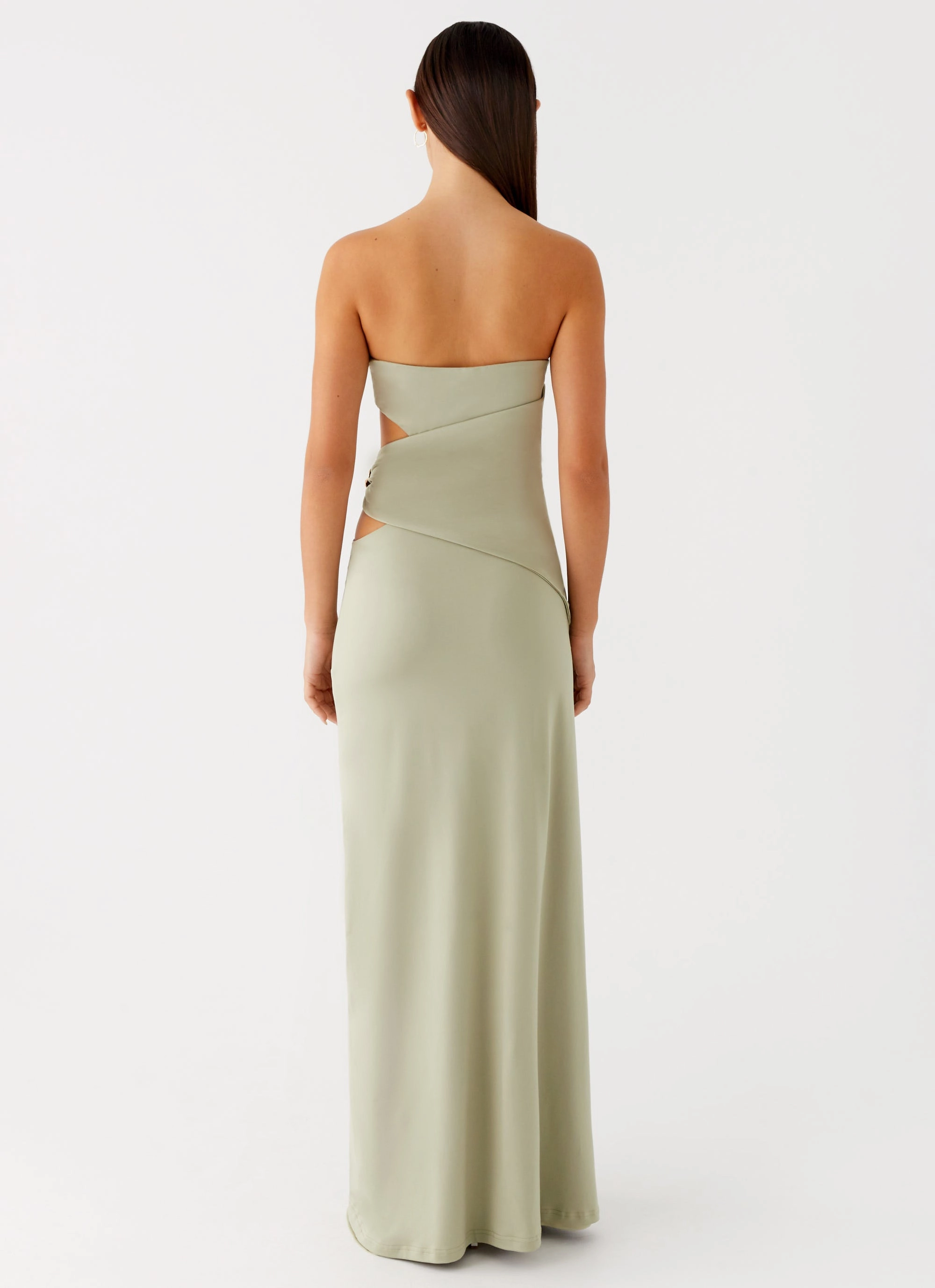 Professional Look Retro Detail Anetta Maxi Dress - Sage