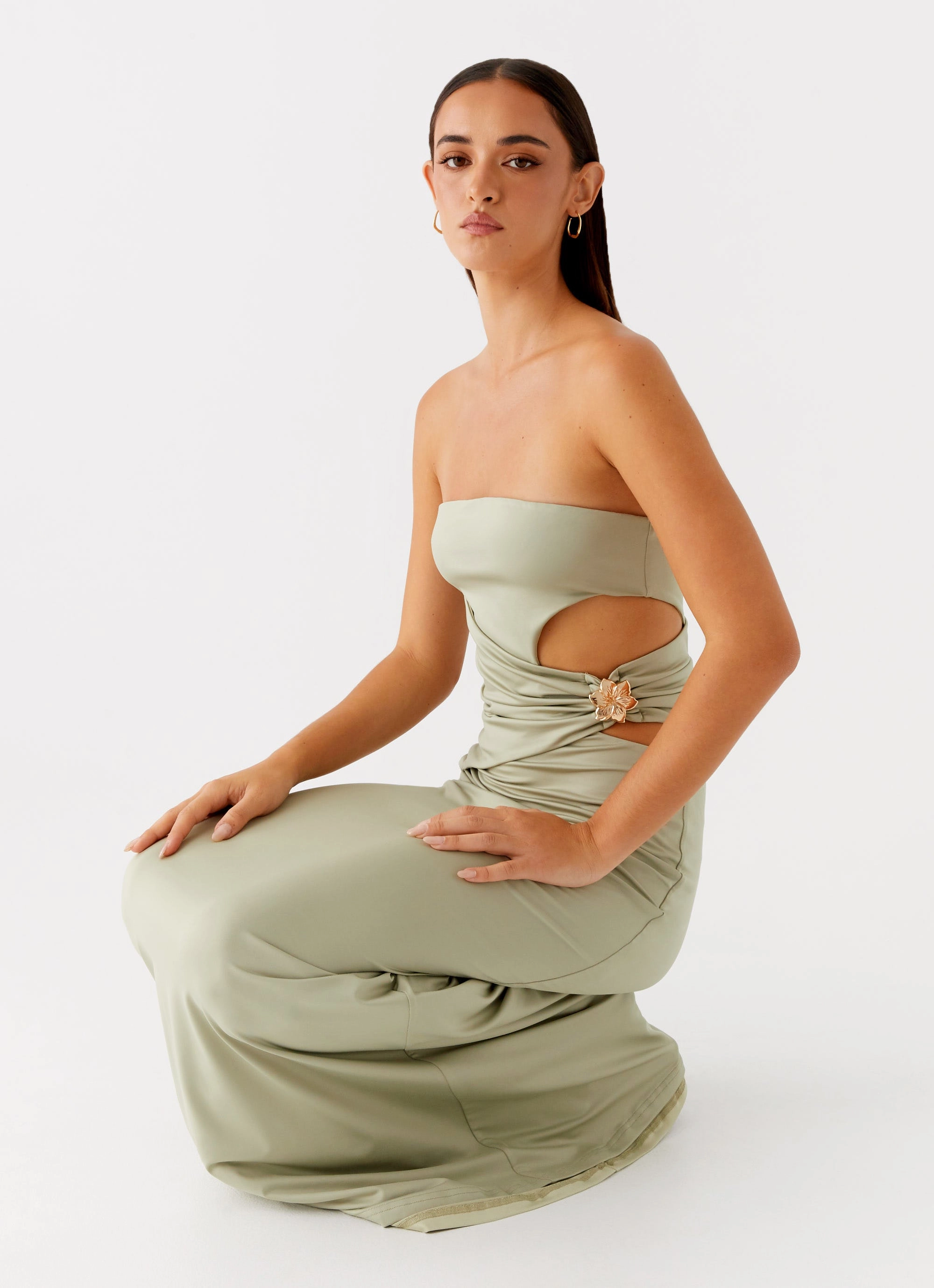 Relaxing Style Anetta Maxi Dress - Sage