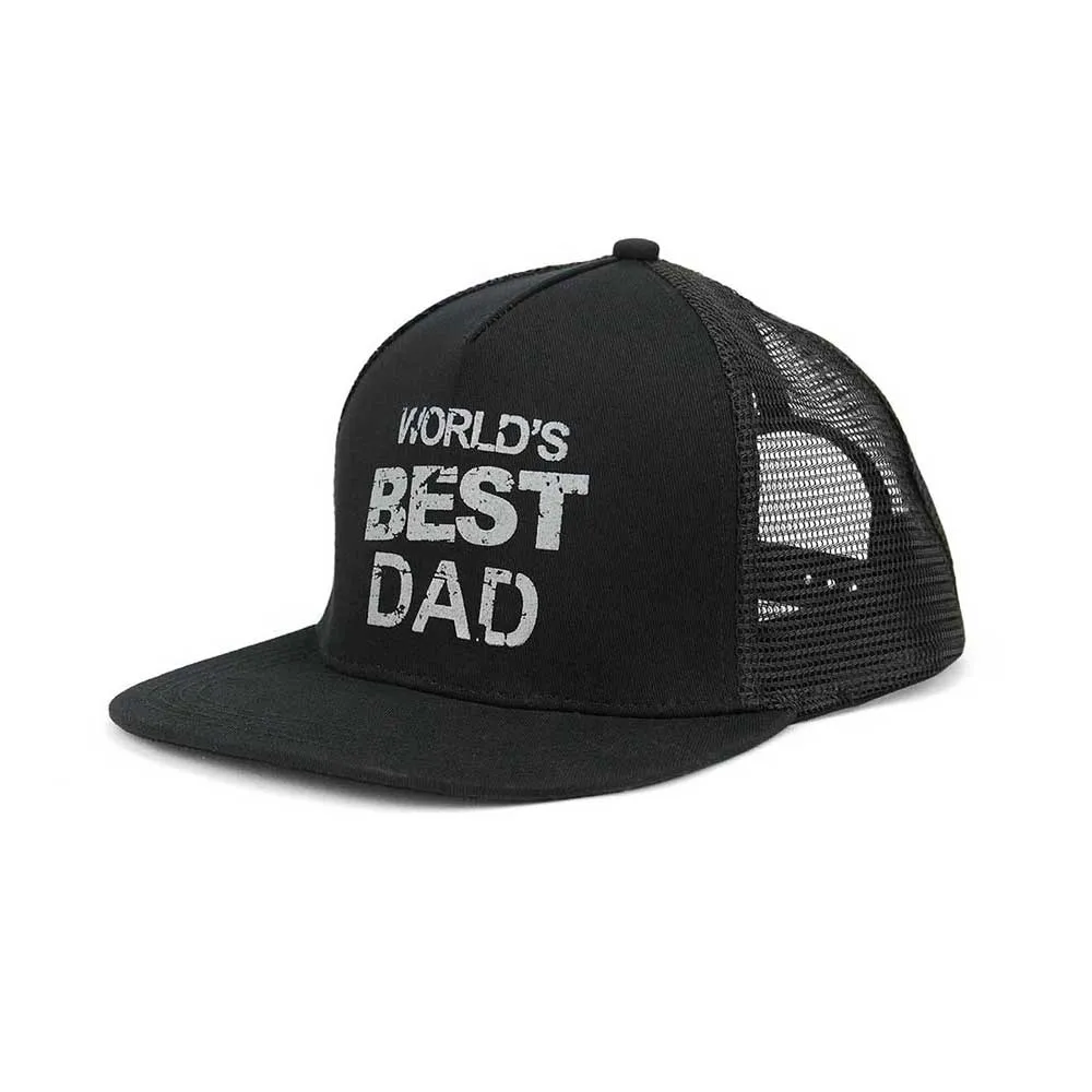 World's Best Dad Flat Bill Cap