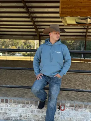 WRANGLER DESERT CACTI PULLOVER MEDIUM BLUE