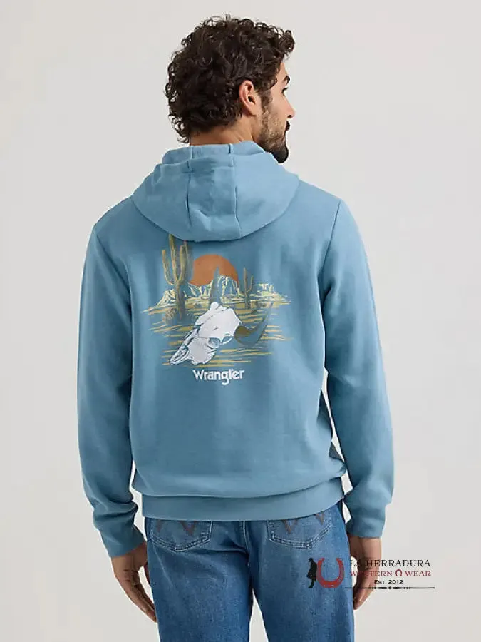 WRANGLER DESERT CACTI PULLOVER MEDIUM BLUE