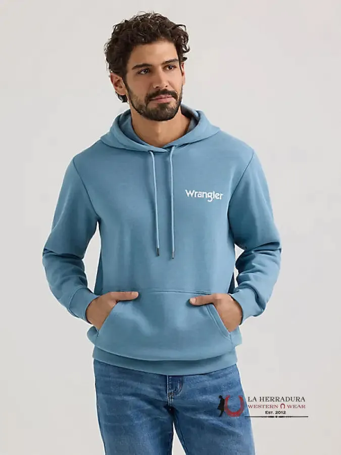 WRANGLER DESERT CACTI PULLOVER MEDIUM BLUE