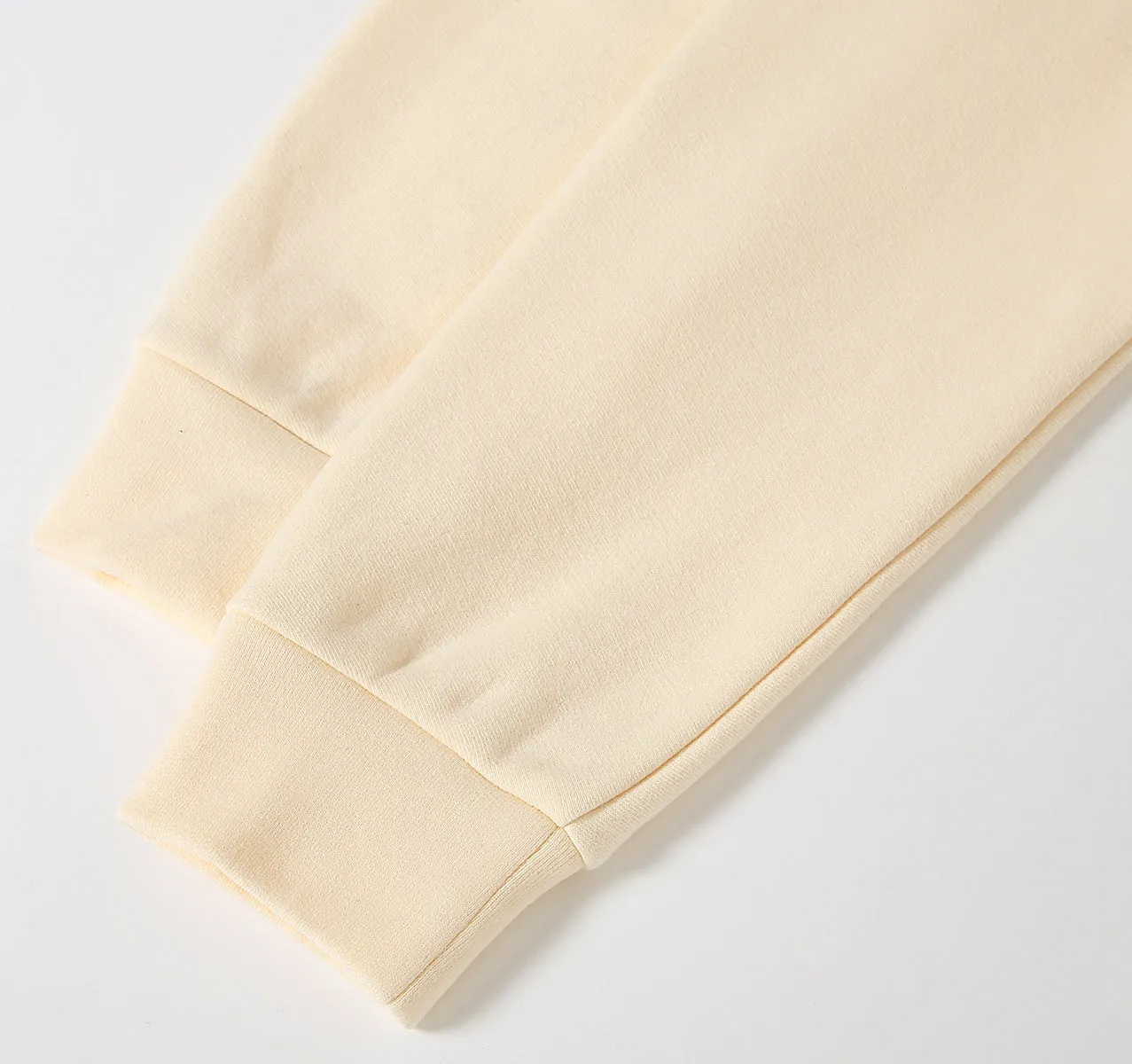 Wrap-Effect V-Neck Fleece Hoodie