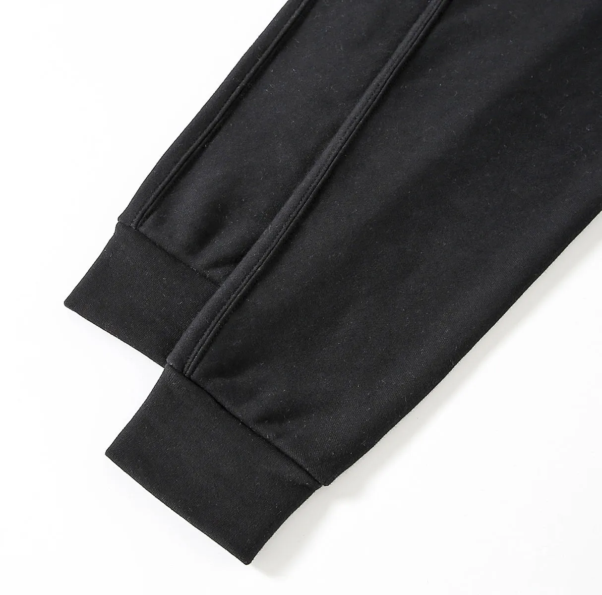 Wrap-Effect V-Neck Fleece Hoodie