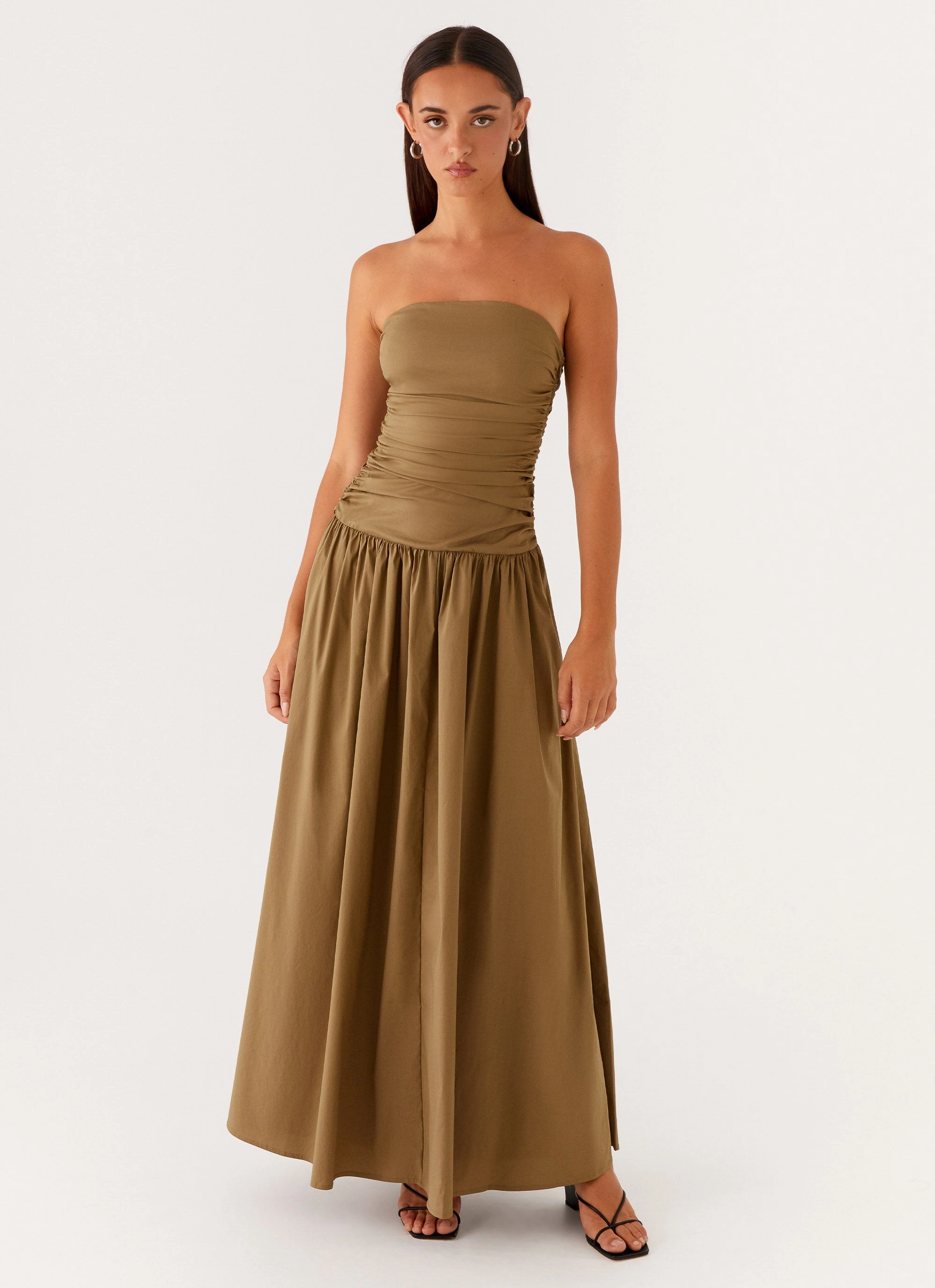 Carmel Maxi Dress - Khaki Effortless Fit