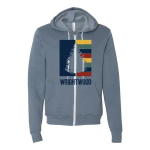 Wrightwood Striped Tree - Zip-up Hoodie