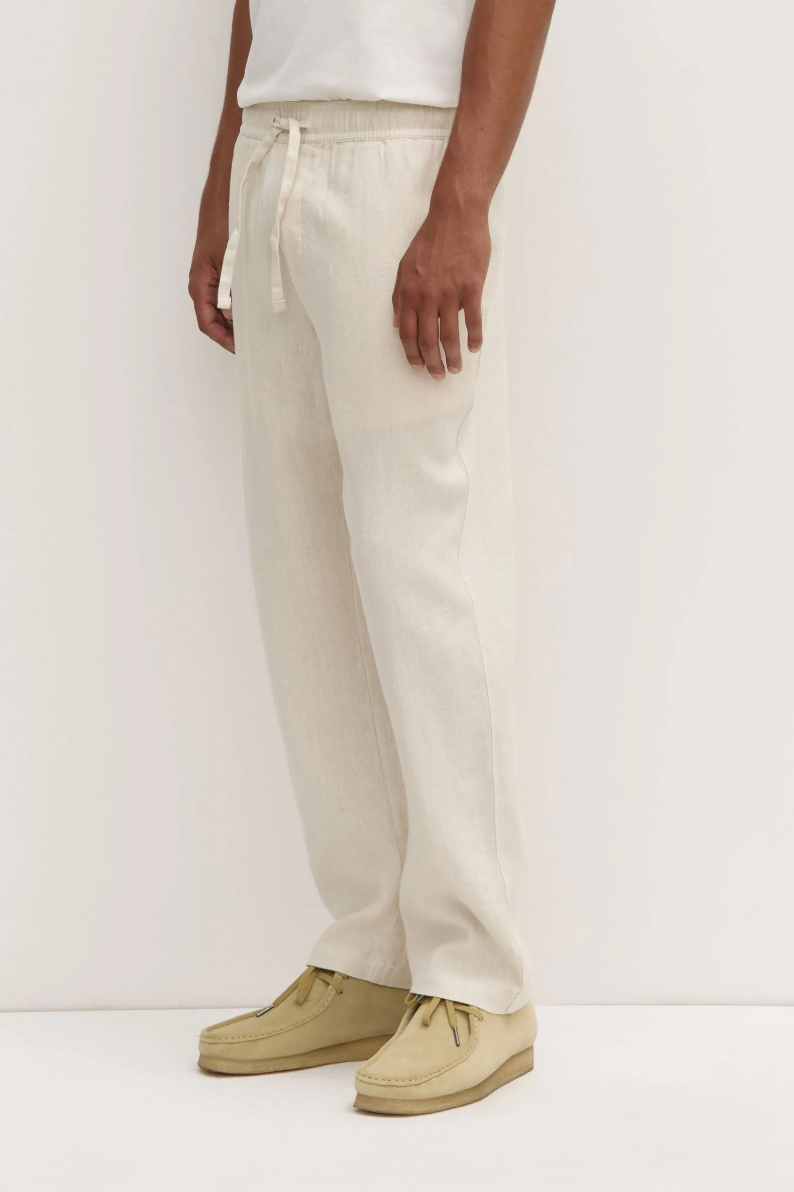 Tide Linen Pant Tencel Cotton Hybrid Weave Garment Washed Finish