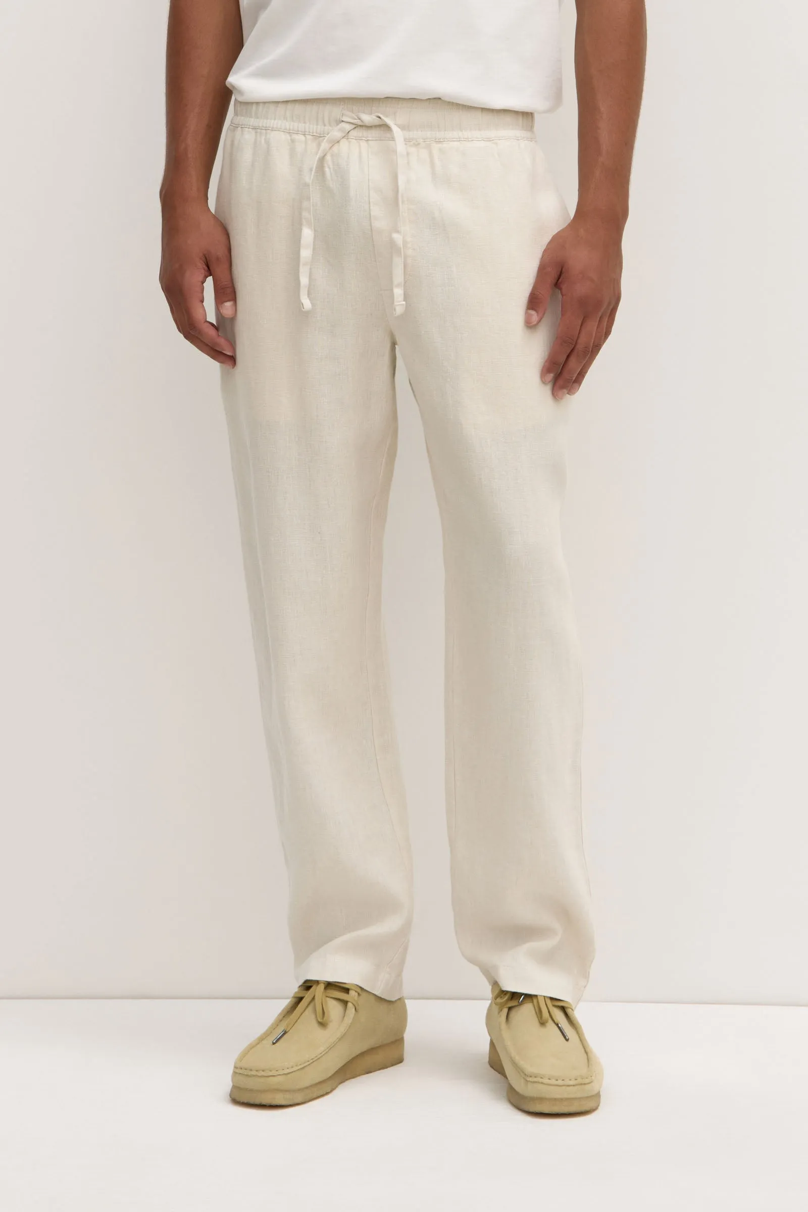 Tide Linen Pant Relaxed Sweatshirt GarmentWashed Texture