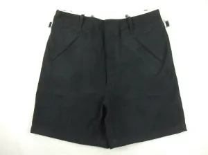 WWII German Youth Jugend HJ Shorts Black Cotton Corduroy