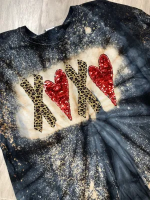 X heart X heart Tie Dye Shirt