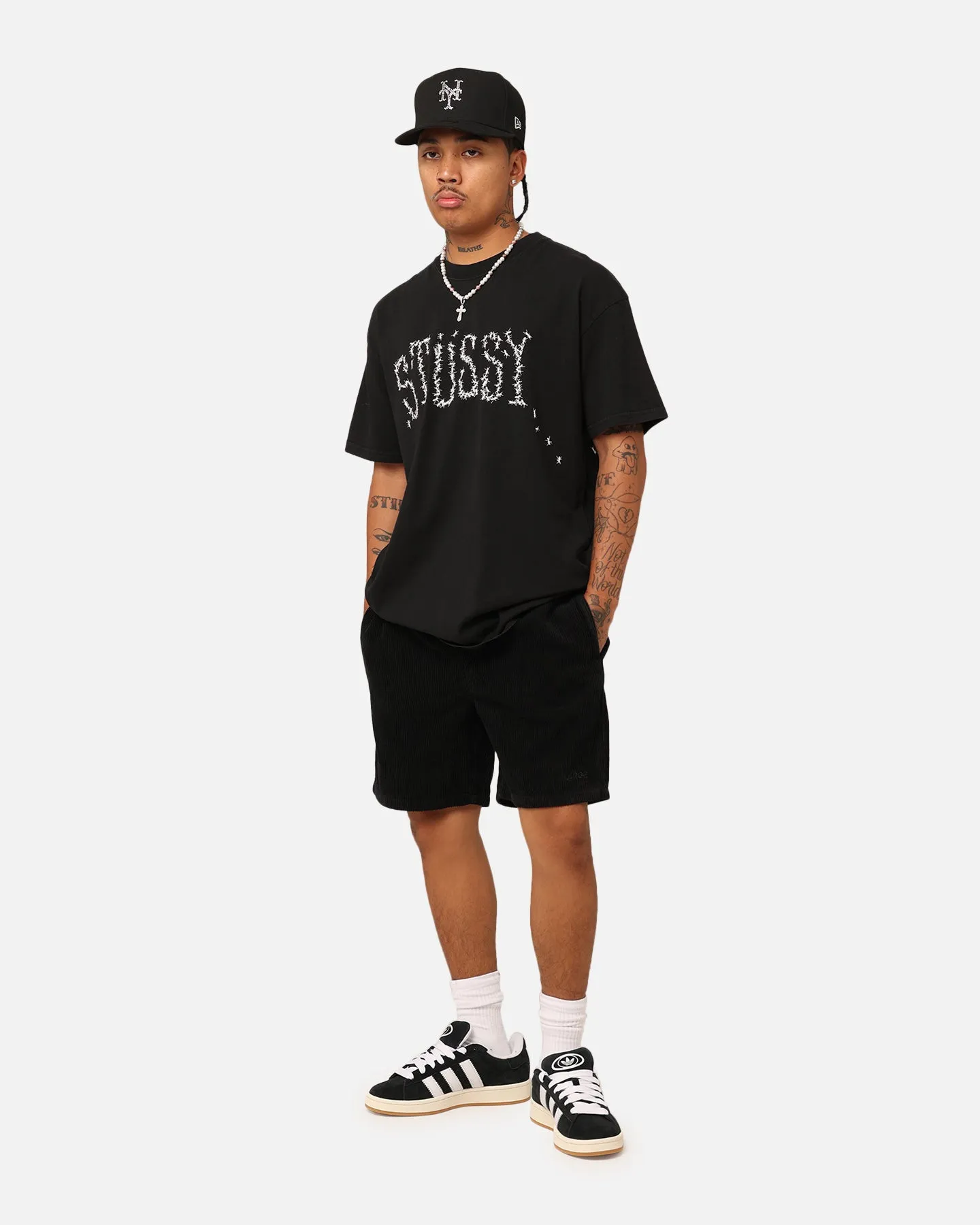 X-Large 91 Wide Corduroy Beach Shorts Pigment Black