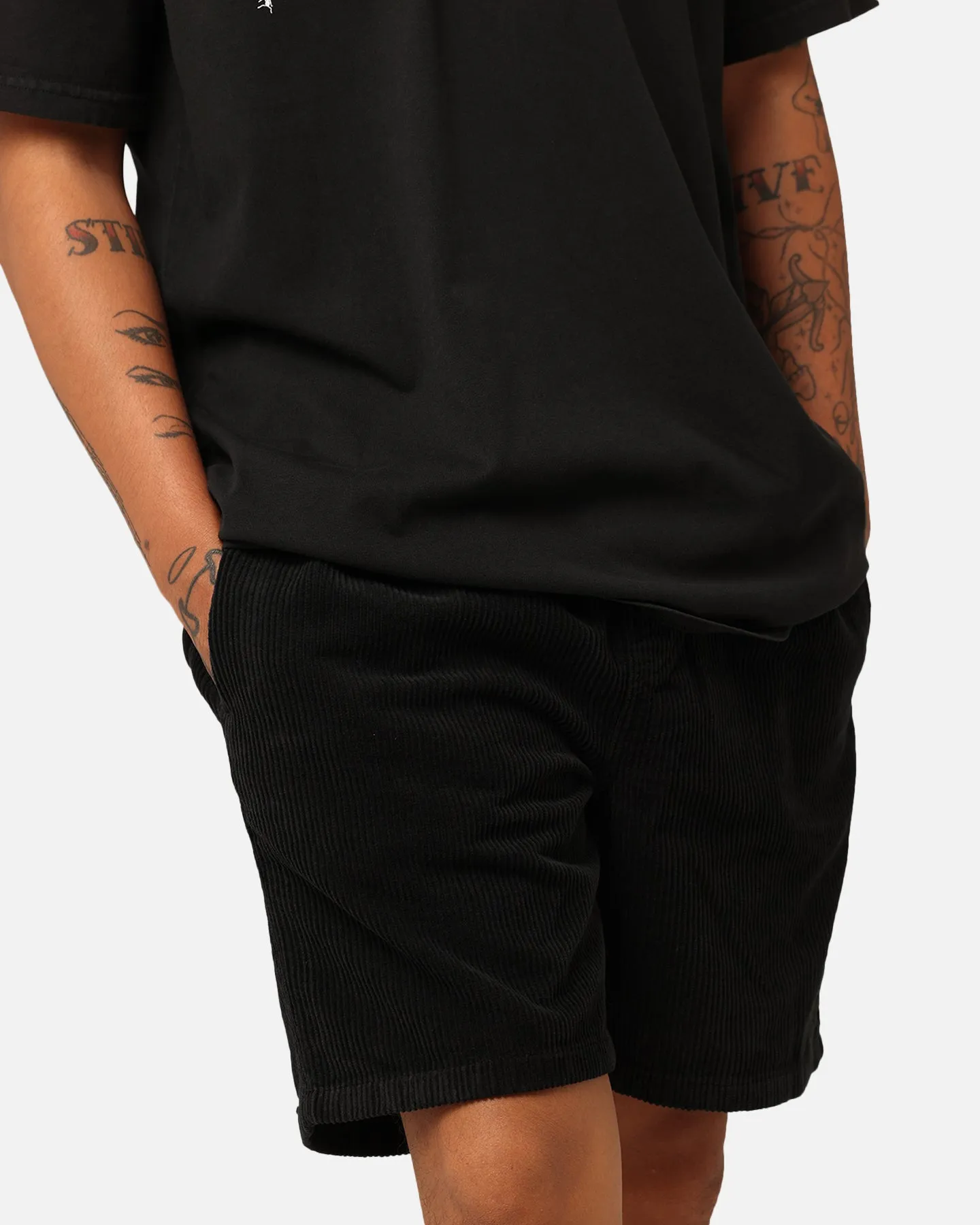 X-Large 91 Wide Corduroy Beach Shorts Pigment Black