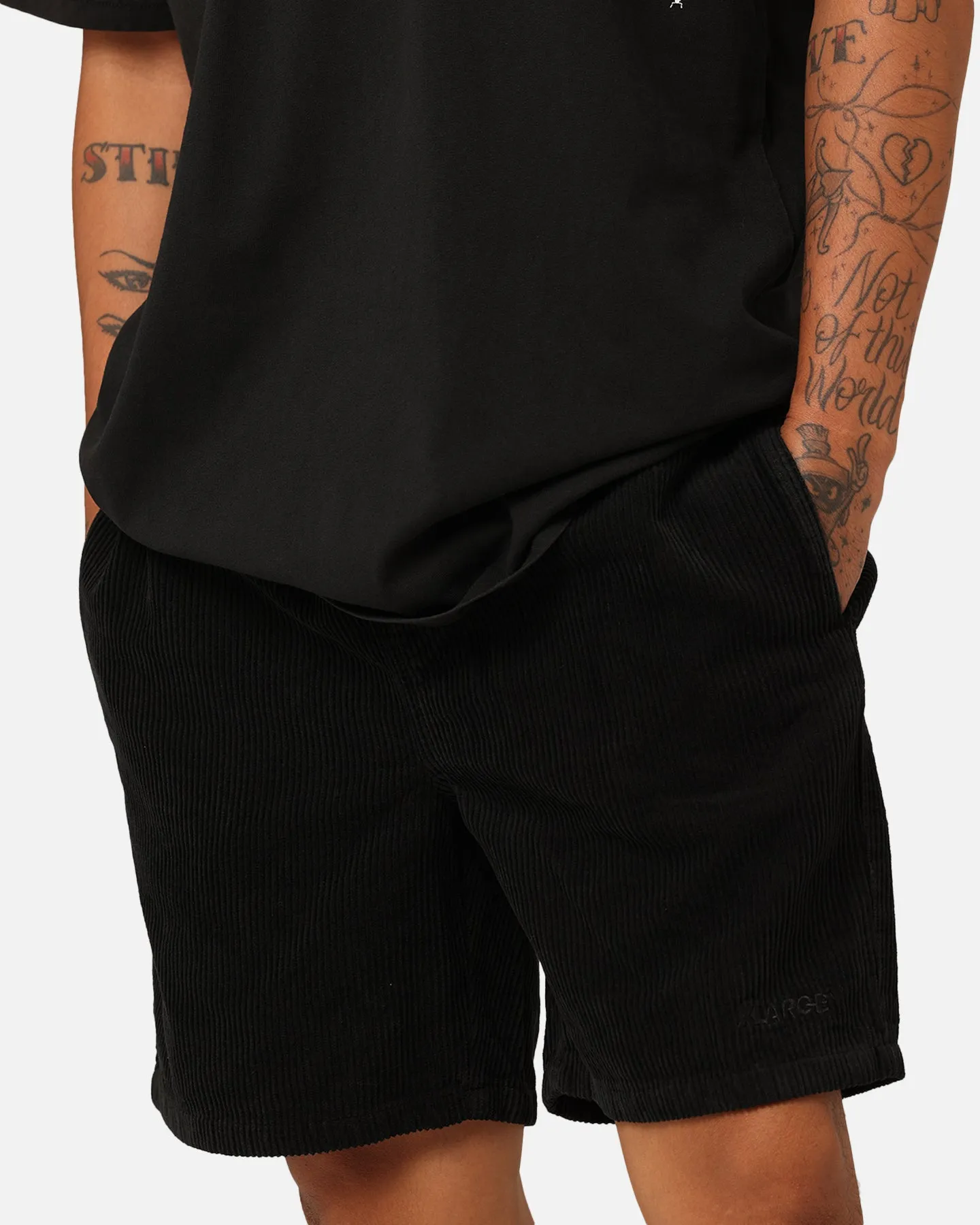 X-Large 91 Wide Corduroy Beach Shorts Pigment Black