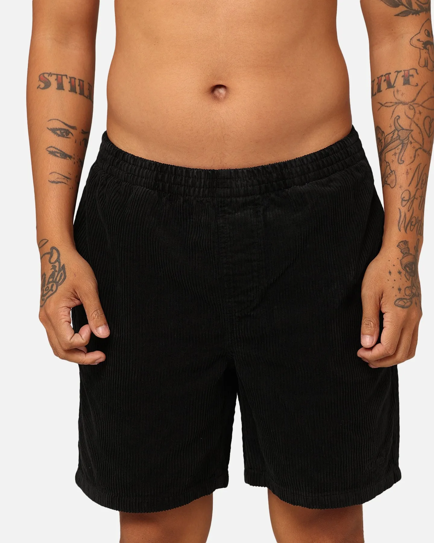 X-Large 91 Wide Corduroy Beach Shorts Pigment Black