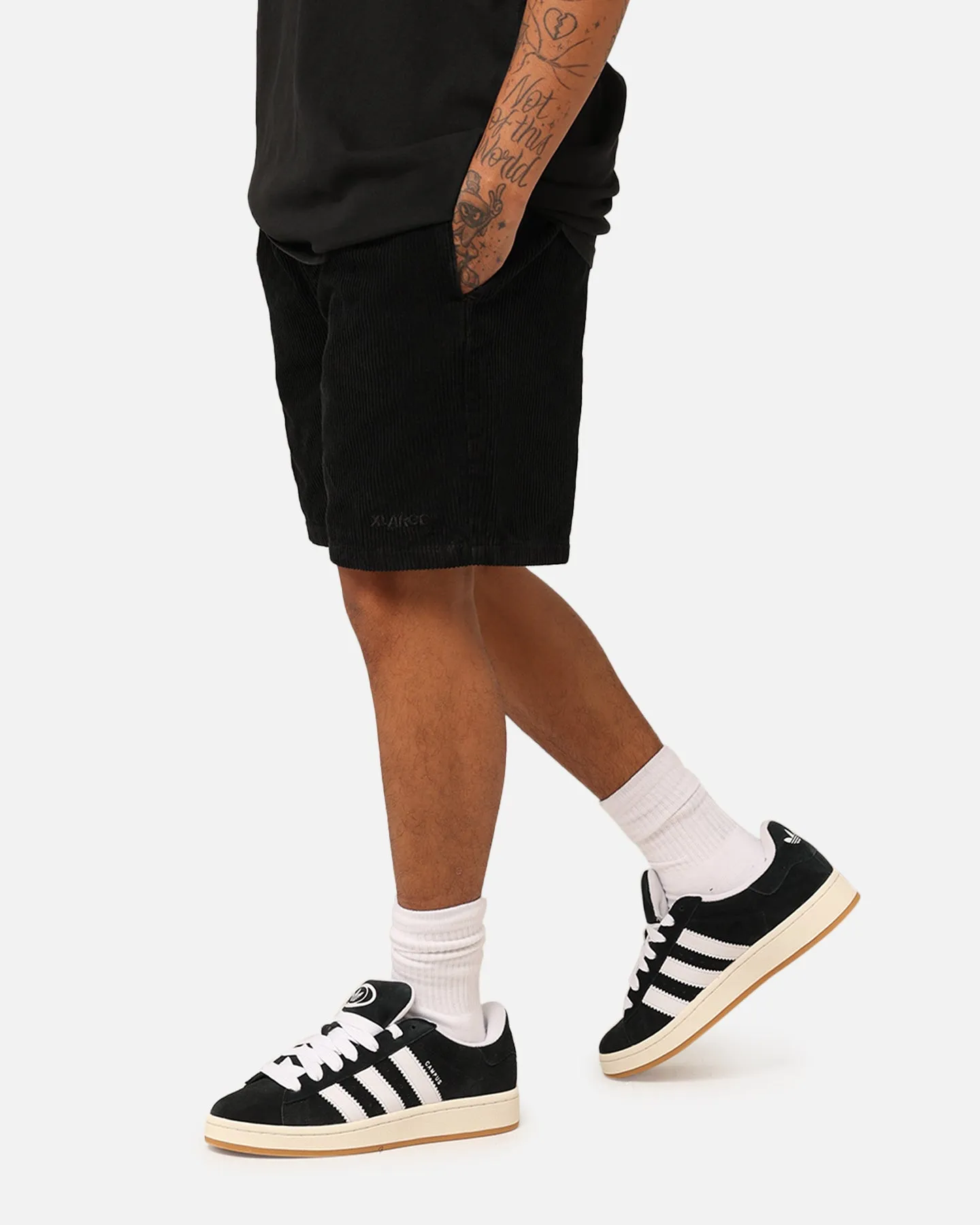 X-Large 91 Wide Corduroy Beach Shorts Pigment Black