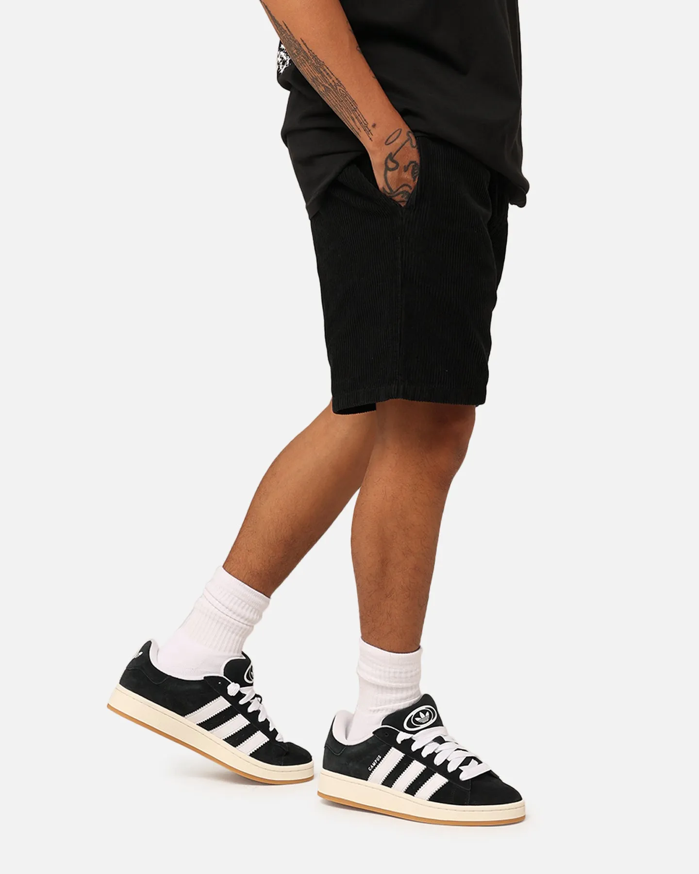 X-Large 91 Wide Corduroy Beach Shorts Pigment Black