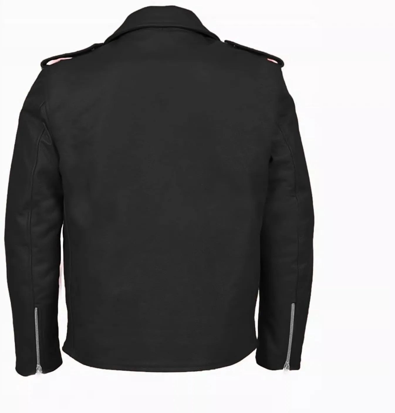 Xiaojmake Men's Leather Biker Jacket Quilted Cafe Racer Zip Up Moto Jackets Vintage Leather Motorcycle Jackets Stylish Fall