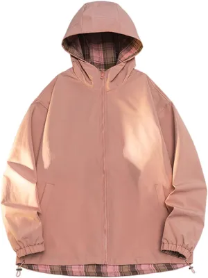 Xiaojmake Waterproof Rain Jackets for Men Solid Zip up Hoodie Coat Softshell Rain Coat Casual Athletic Outwear Windbreaker