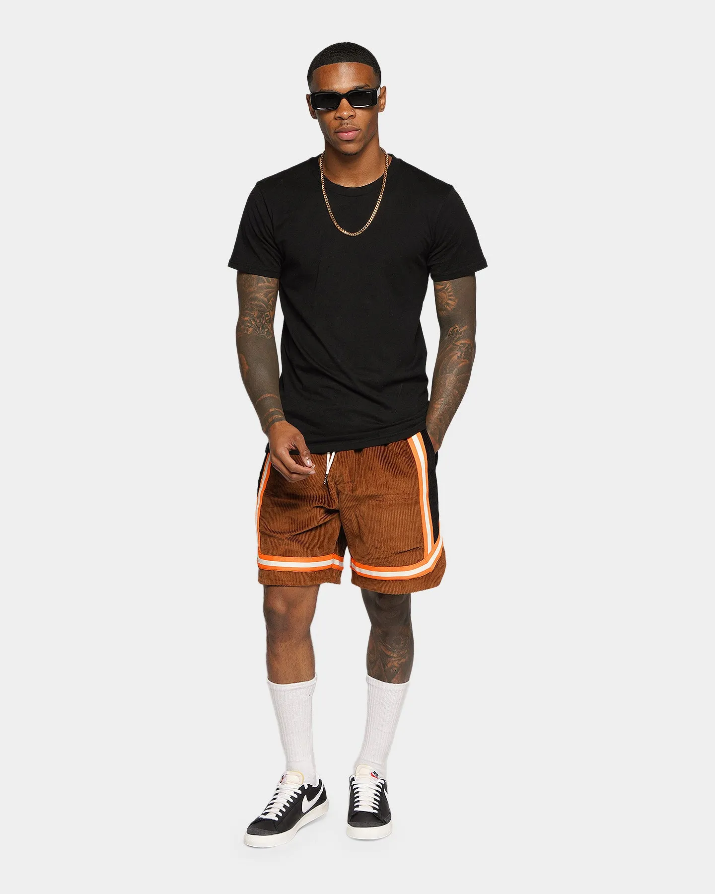 XXIII Arklow Corduroy Basketball Shorts Brown