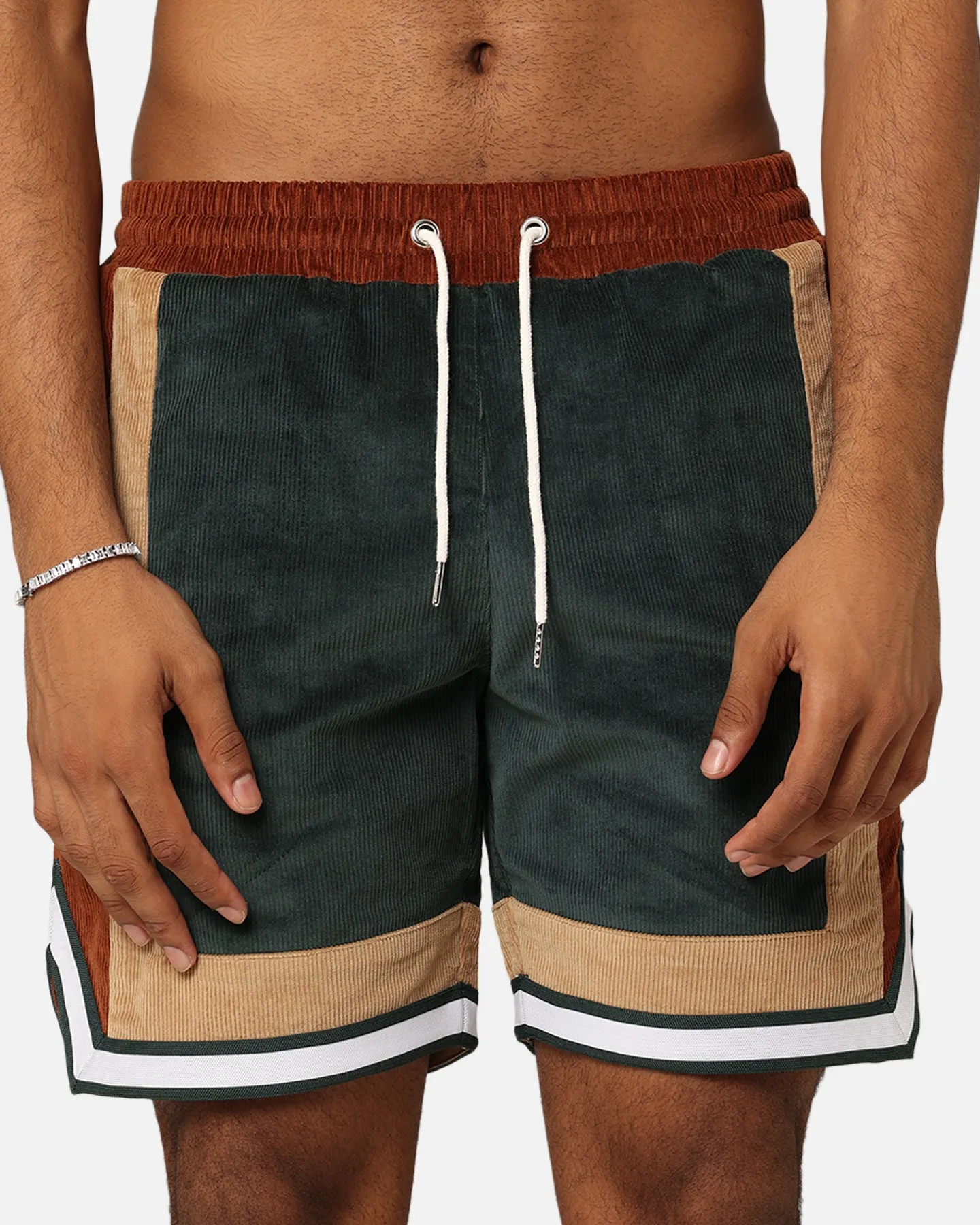 XXIII Dayton Corduroy Shorts Green/Brown