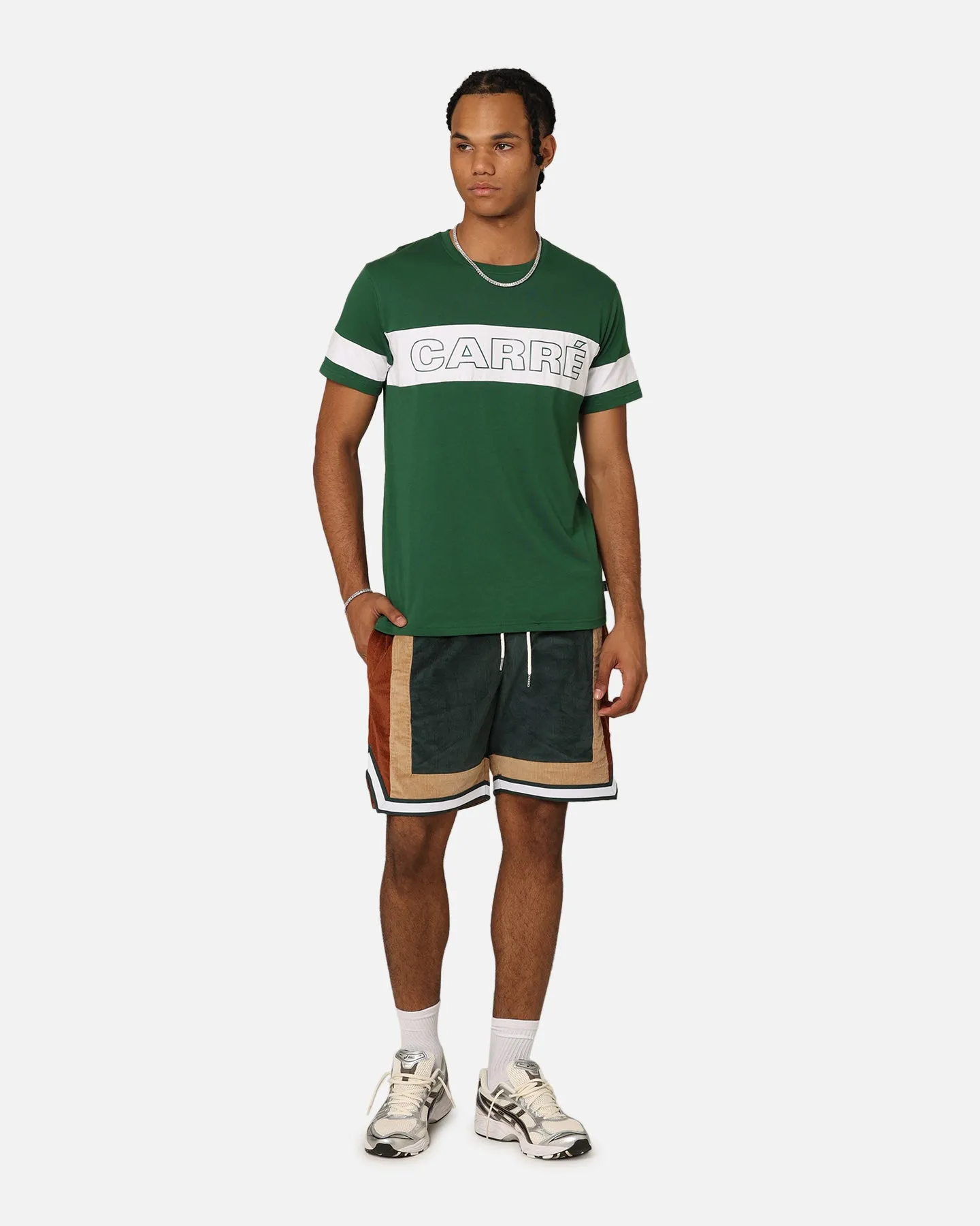 XXIII Dayton Corduroy Shorts Green/Brown