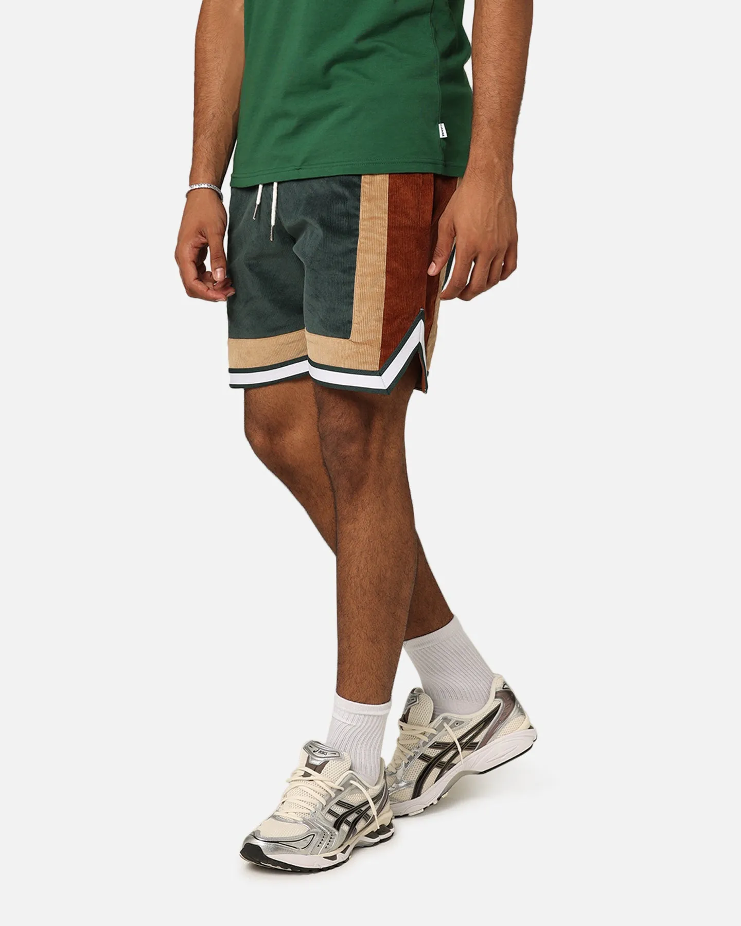 XXIII Dayton Corduroy Shorts Green/Brown