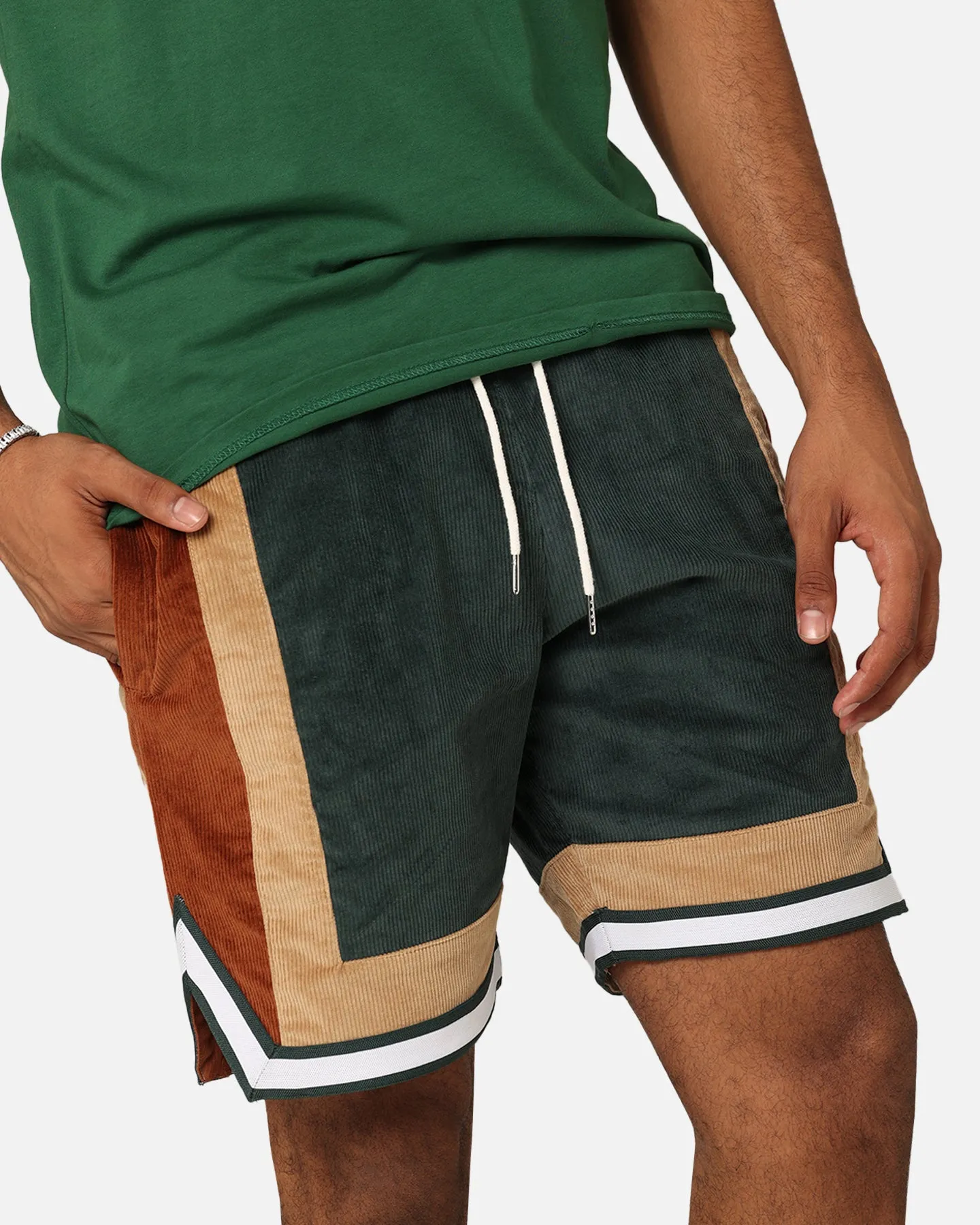 XXIII Dayton Corduroy Shorts Green/Brown