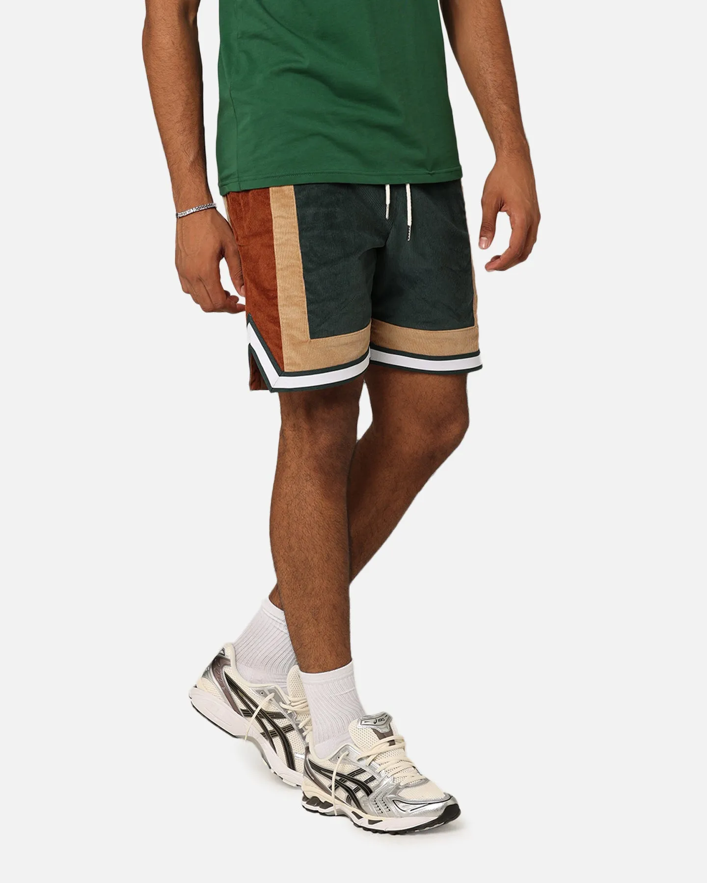 XXIII Dayton Corduroy Shorts Green/Brown