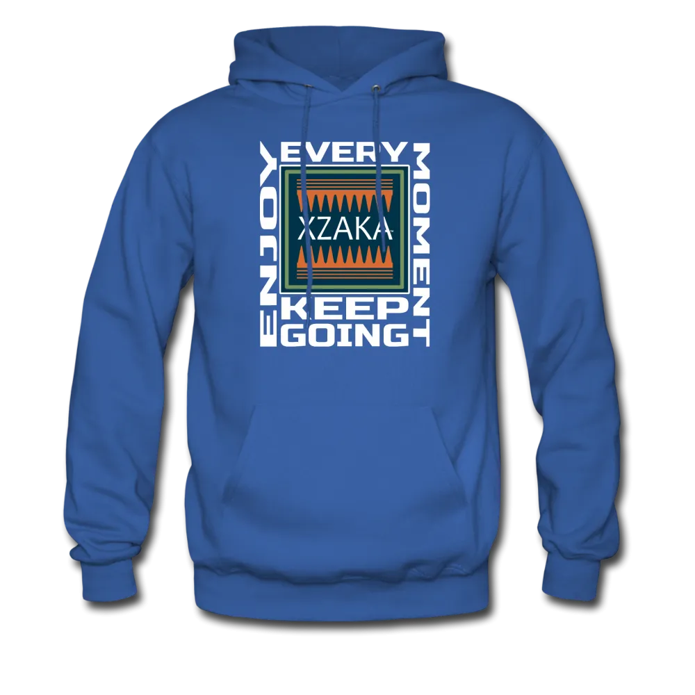 XZAKA - Men "Enjoy Every Moment" Motivational Hoodie - BLK