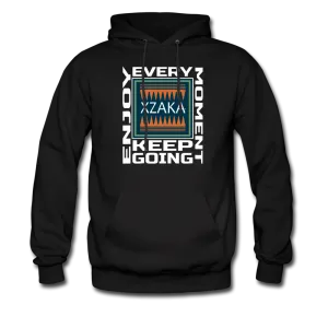 XZAKA - Men "Enjoy Every Moment" Motivational Hoodie - BLK