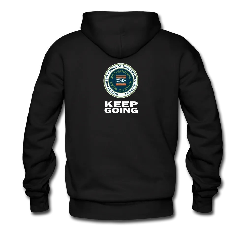 XZAKA - Men "Enjoy Every Moment" Motivational Hoodie - BLK