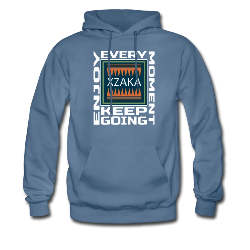 XZAKA - Men "Enjoy Every Moment" Motivational Hoodie - BLK