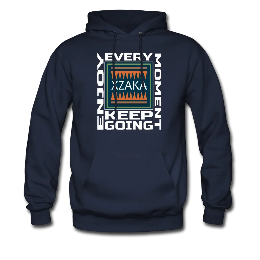 XZAKA - Men "Enjoy Every Moment" Motivational Hoodie - BLK