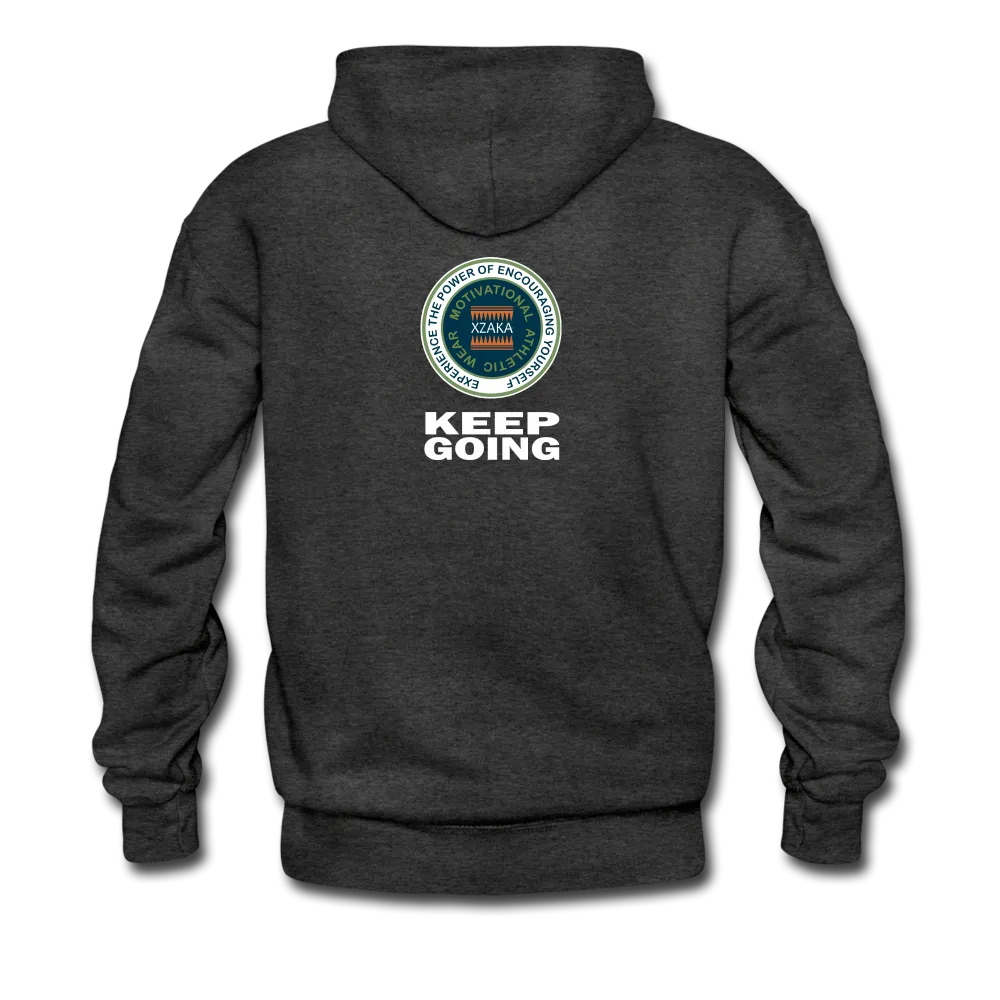 XZAKA - Men "Enjoy Every Moment" Motivational Hoodie - BLK