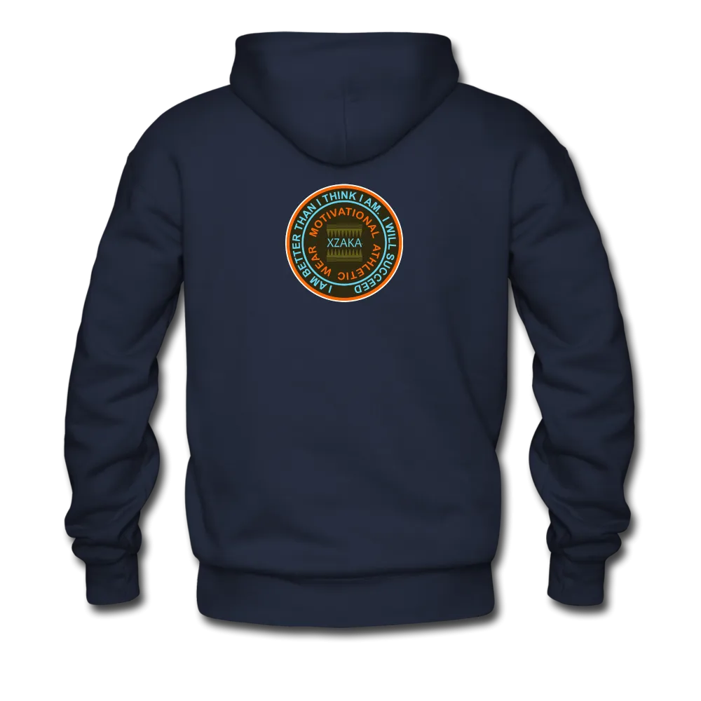 XZAKA - Men "Right On" Motivational Hoodie - BLK