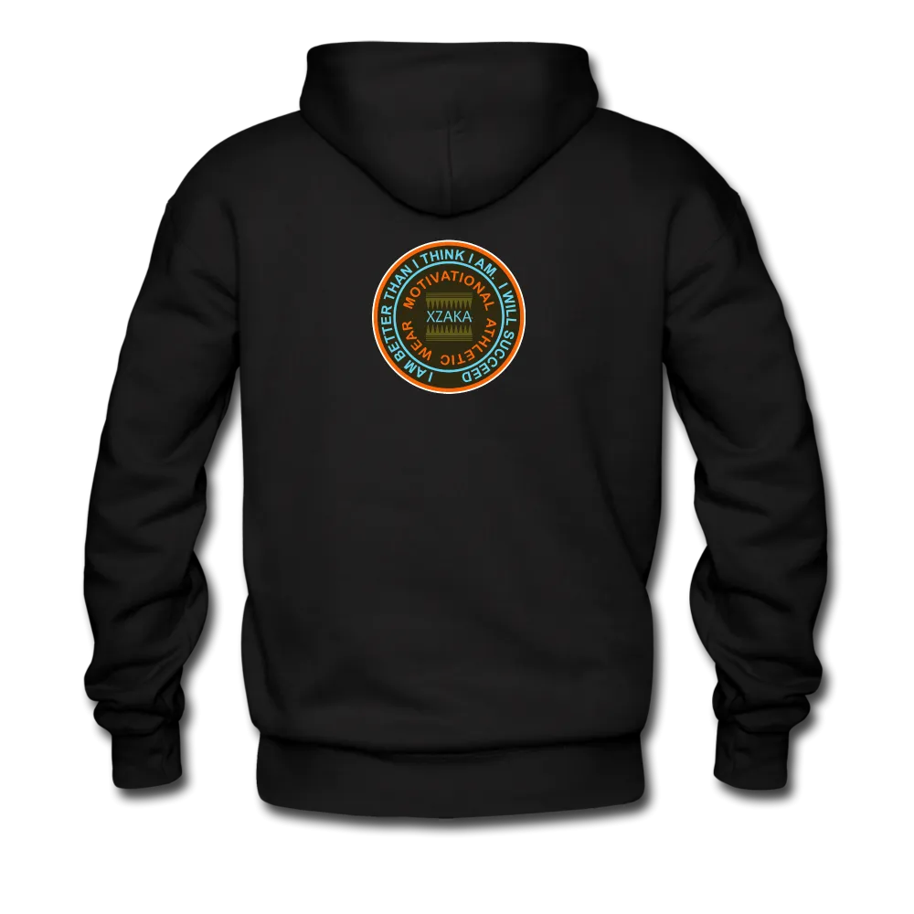 XZAKA - Men "Right On" Motivational Hoodie - BLK