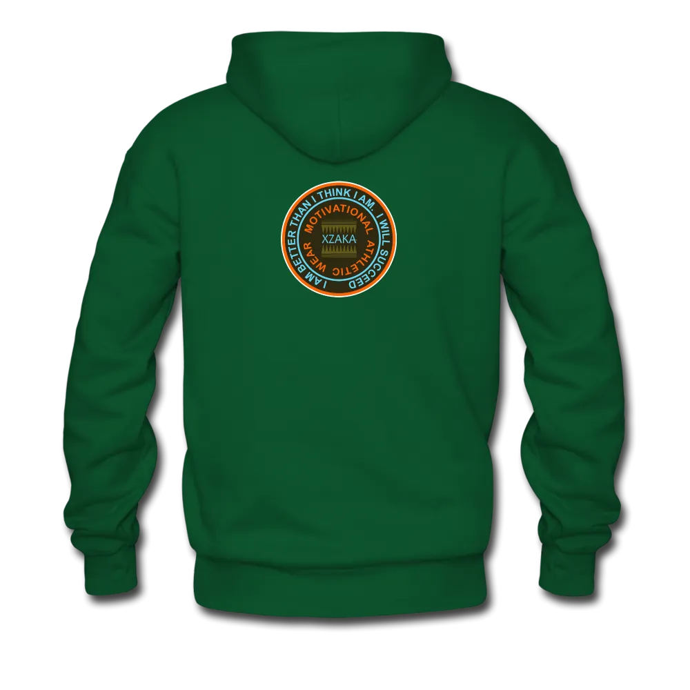 XZAKA - Men "Right On" Motivational Hoodie - BLK