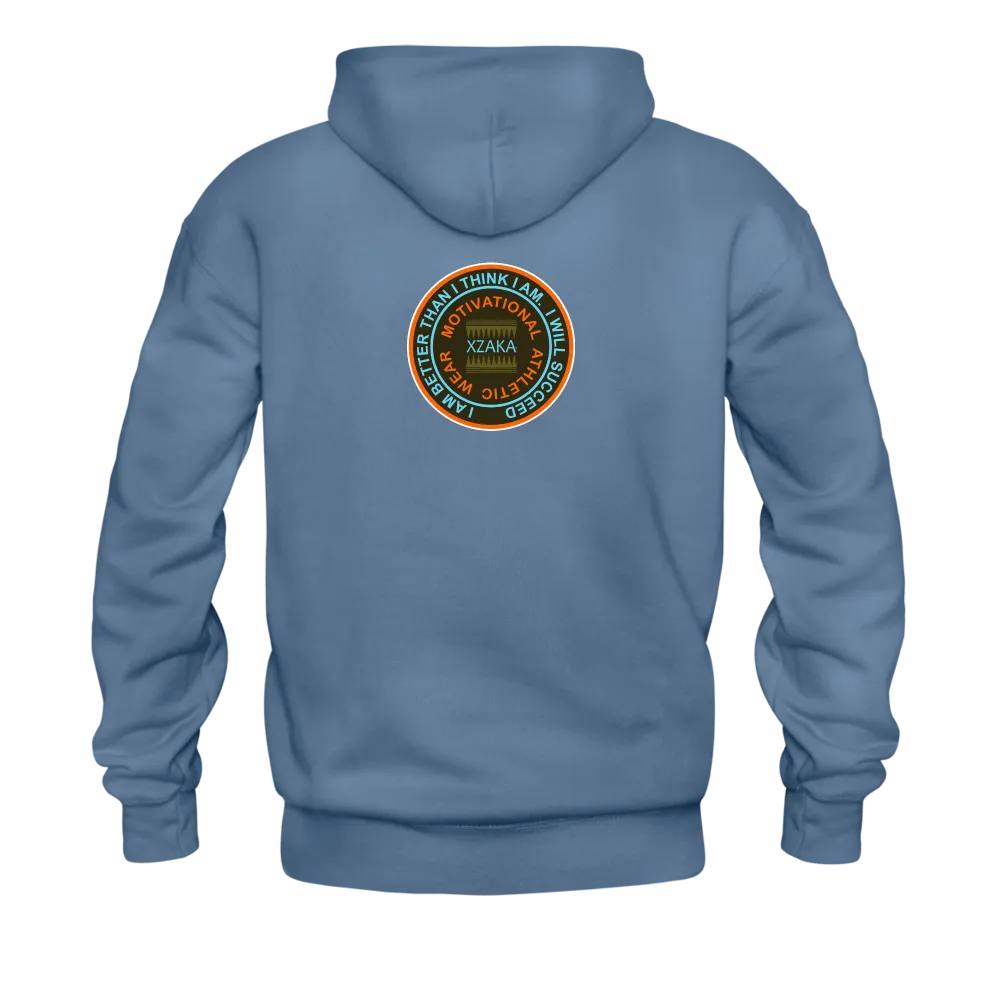 XZAKA - Men "Right On" Motivational Hoodie - BLK